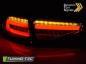 Preview: Voll LED Lightbar Rückleuchten für Audi A4 B8 (8K) Bj. 11-15 Rot/Chrom für LED