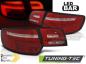 Preview: Voll LED Lightbar Rückleuchten für Audi A3 8P Sportback 08- Rot/Chrom dynBlinker
