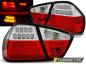 Preview: LED Lightbar Rückleuchten für BMW E90 Limo Bj. 05-08 Rot/Chrom