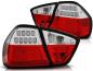 Preview: LED Lightbar Rückleuchten für BMW E90 Limo Bj. 05-08 Rot/Chrom