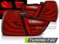 Preview: LED Lightbar Rückleuchten für BMW E90 LCI Limo Bj. 08-12 Rot/Chrom