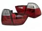 Preview: LED Lightbar Rückleuchten für BMW E91 LCI Touring Bj. 08-12 Rot/Chrom