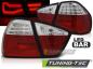Preview: LED Lightbar Rückleuchten für BMW E90 Limo Bj. 05-08 Rot/Chrom