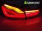 Preview: Voll LED Lightbar Rückleuchten für BMW F32 F33 F82 Bj. 2013-2016 Rot/Smoke