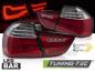 Preview: Voll LED Lightbar Rückleuchten für BMW E90 LCI Limo Bj. 08-12 Rot/Chrom