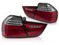 Preview: Voll LED Lightbar Rückleuchten für BMW E90 LCI Limo Bj. 08-12 Rot/Chrom