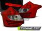 Preview: LED Lightbar Rückleuchten für Ford Focus MK3 Bj. 11-14 Rot/Chrom