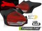 Preview: LED Lightbar Rückleuchten für Ford Focus MK3 15-18 Rot/Chrom dynamischer Blinker