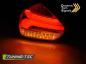 Preview: LED Lightbar Rückleuchten für Ford Focus MK3 15-18 Rot/Chrom dynamischer Blinker