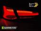 Preview: LED Lightbar Rückleuchten für Ford Focus MK4 18-21 Rot/Chrom dynamischer Blinker