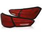 Preview: LED Lightbar Rückleuchten für Ford Focus MK4 18-21 Rot/Chrom dynamischer Blinker
