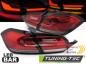 Preview: Voll LED Lightbar Rückleuchten für Ford Fiesta MK8 Bj. 17-21 Rot/Chrom