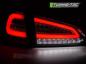 Preview: Voll LED Lightbar Rückleuchten für Ford Focus MK3 Turnier Bj. 11-18 Schwarz