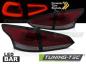 Preview: Voll LED Lightbar Rückleuchten für Ford Focus MK3 Turnier Bj. 11-18 Rot/Smoke