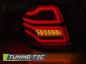 Preview: LED Lightbar Rückleuchten für Mercedes M-Klasse ML W164 Bj. 05-08 Rot/Chrom