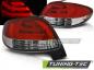 Preview: LED Rückleuchten für Peugeot 206 Bj. 98-06 Rot/Chrom