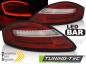 Preview: Voll LED Lightbar Rückleuchten für Porsche Boxster 987 + Cayman 04-09 Rot/Chrom