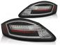 Preview: Voll LED Lightbar Rückleuchten für Porsche Boxster 987 + Cayman 04-09 Schwarz