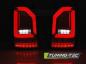 Preview: Voll LED Lightbar Rückleuchten für VW T6 Bj. 15-19 Rot/Chrom (Heckklappe / LED)