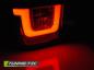 Preview: LED Lightbar Rückleuchten für VW T4 Bus Bj. 90-03 Rot/Chrom
