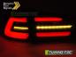 Preview: Voll LED Lightbar Rückleuchten für VW Golf 7 (VII) Variant 17-20 Rot/Chrom