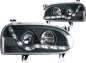 Preview: LED Tagfahrlicht Optik Scheinwerfer Für VW Golf 3 schwarz Limo Kombi