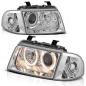 Preview: Scheinwerfer Angel Eyes für Audi A4 B5 Bj. 94-98 Chrom