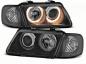 Preview: Design  Angel Eyes Scheinwerfer für Audi A3 (8L) 96-00 schwarz