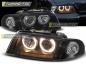 Preview: Scheinwerfer Angel Eyes für Audi A4 B5 Bj. 94-98 Schwarz