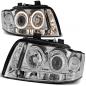 Preview: Scheinwerfer Angel Eyes für Audi A4 B6 8E Bj. 00-04 Chrom