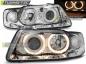 Preview: Scheinwerfer Angel Eyes für Audi A3 8L Facelift Bj. 00-03 Chrom