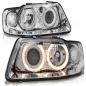 Preview: Scheinwerfer Angel Eyes für Audi A3 8L Facelift Bj. 00-03 Chrom