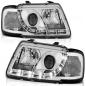 Preview: LED Tagfahrlicht Design Scheinwerfer für Audi A3 8L 96-00 chrom