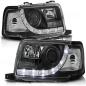 Preview: LED Tagfahrlicht Design Scheinwerfer für Audi 80 B4 91-96 schwarz