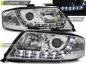 Preview: LED Tagfahrlicht Design Scheinwerfer für Audi A6 4B 01-04 chrom