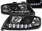Preview: LED Tagfahrlicht Design Scheinwerfer für Audi A6 4B 01-04 schwarz