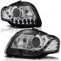 Preview: Scheinwerfer LED Tagfahrlicht Optik für Audi A4 B7 Bj. 04-08 Schwarz