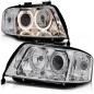 Preview: Scheinwerfer Angel Eyes für Audi A6 C5 4B Bj. 97-01 Chrom
