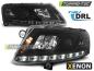 Preview: XENON LED Angel Eyes Scheinwerfer für Audi A6 C6 (4F) 04-08 schwarz