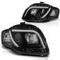 Preview: LED Tagfahrlicht Design Scheinwerfer für Audi A4 B7 05-08 schwarz LTI