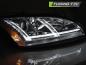Preview: LED Tagfahrlicht Design Scheinwerfer für Audi A6 4B Facelift 01-04 chrom