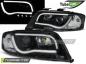 Preview: LED Tagfahrlicht Design Scheinwerfer für Audi A6 4B 01-04 schwarz