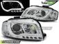 Preview: LED Tagfahrlicht Design Scheinwerfer für Audi A3 8P 04-08 chrom