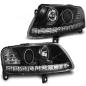 Preview: LED Angel Eyes Scheinwerfer für Audi A6 C6 (4F) 04-08 schwarz