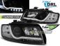 Preview: LED Tagfahrlicht Scheinwerfer für Audi A4 B6 00-04 schwarz