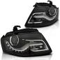 Preview: Scheinwerfer Set DRL LED Tagfahrlicht für Audi A4 B8 8K Bj. 2008-2011 Schwarz