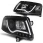 Preview: Scheinwerfer DRL LED Tagfahrlicht für Audi A6 C6 4F Bj. 04-08 Schwarz LTI