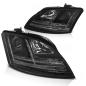 Preview: Scheinwerfer DRL LED Tagfahrlicht für Audi TT 8J Bj. 06-10 Schwarz