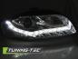 Preview: LED Tagfahrlicht Design Scheinwerfer für Audi A4 B7 05-08 chrom