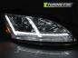 Preview: Xenon Scheinwerfer DRL LED Tagfahrlicht für Audi TT 8J 06- Chrom mit Kurvenlicht